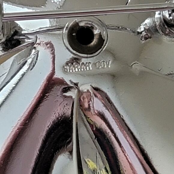 Brooch Sarah Coventry 3D Gold & Silver Tone Flower Brooch #0158 - Picture 8 of 11